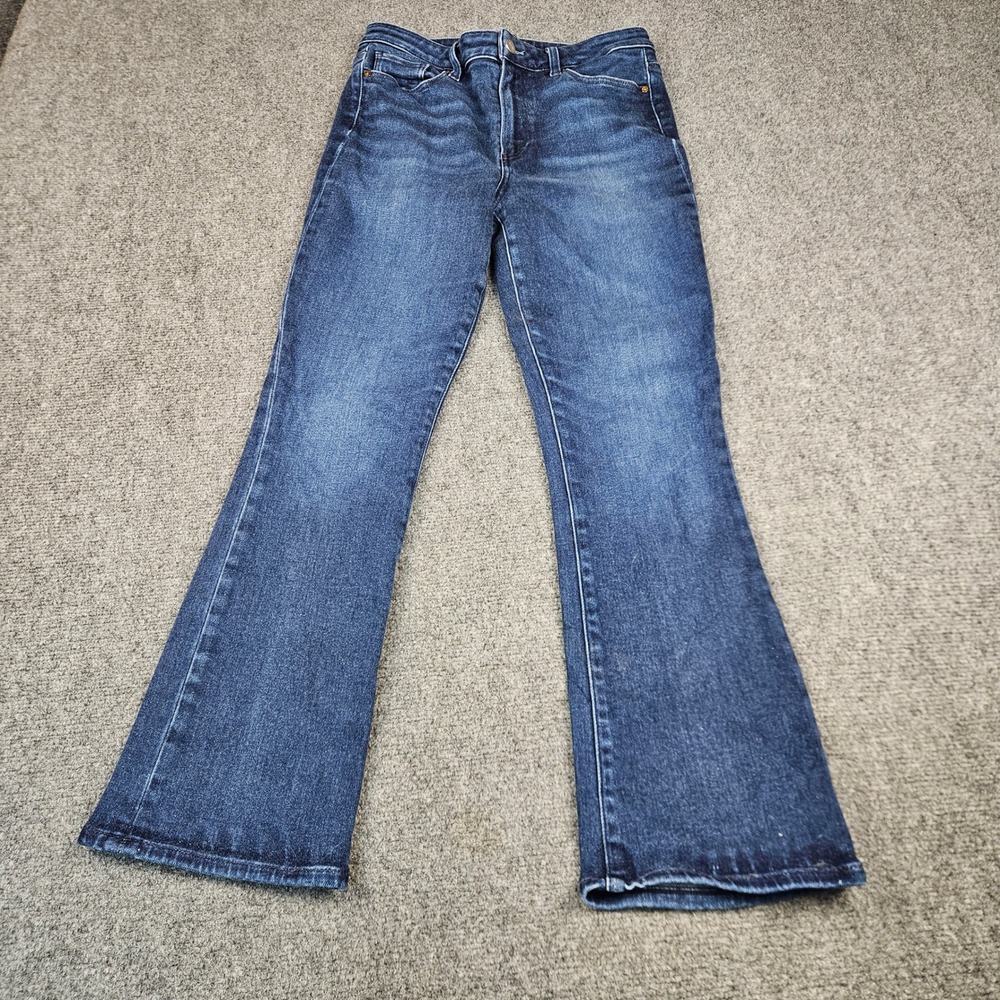 Paige Claudine High Rise Ankle Flare Jeans Dark Wash Size 30